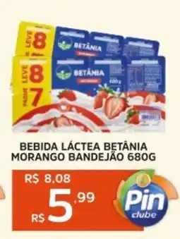Pinheiro Supermercado Bebida láctea betânia morango bandejão oferta