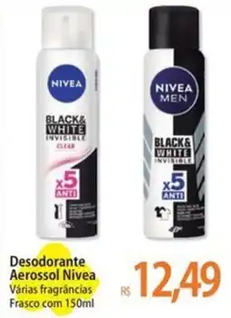 Atacadão Desodorante Aerossol Nivea Várias fragrâncias Frasco com oferta