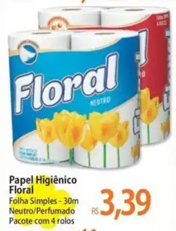 Atacadão Papel Higiênico Floral oferta