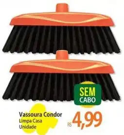Atacadão Vassoura Condor Limpa Casa Unidade oferta