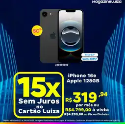 iPhone 16e Apple 128GB