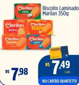 Quartetto Supermercados Biscoito Laminado Marilan oferta