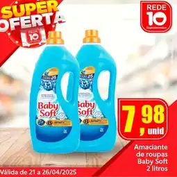 Rede 10 Amaciante de roupas Baby Soft oferta