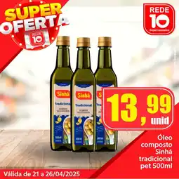 Rede 10 Óleo composto Sinhá tradicional pet oferta