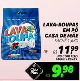 Supermercado Cubatao Lava-roupas em pó casa de mãe sache oferta