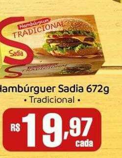 Bistek Supermercados Hambúrguer Sadia Tradicional oferta