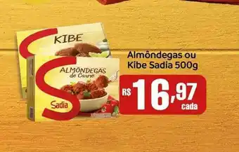 Bistek Supermercados Almôndega Ou Kibe Sadia oferta