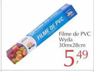 São Roque Supermercados Filme De Pvc Wyda 30mx28cm oferta