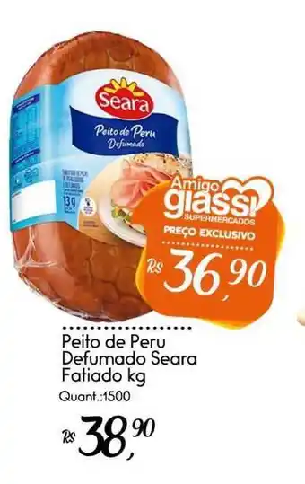 Giassi Supermercados Peito De Peru Defumado Seara Fatiado 1kg oferta