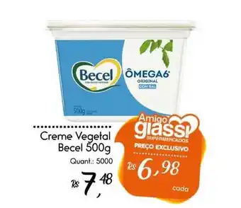Giassi Supermercados Creme Vegetal Becel 500g oferta