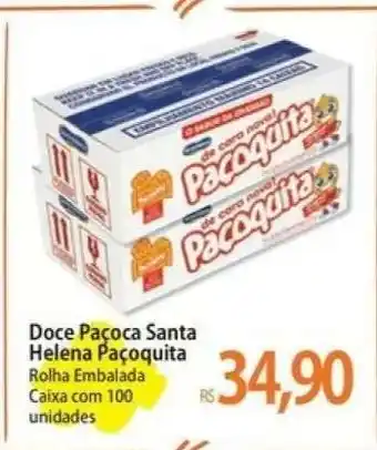 Atacadão Doce Paçoca Santa Helena Paçoquita oferta