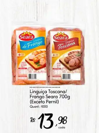 Giassi Supermercados Linguiça Toscana Frango Seara 700g oferta