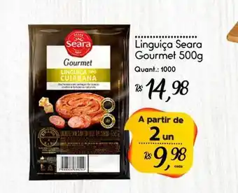 Giassi Supermercados Linguiça Seara Gourmet 500g oferta
