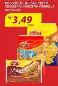 Assaí Atacadista Biscoito Agua E Sal Cream Cracker Ou Maizena Vitarella oferta