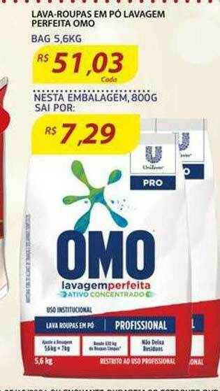 Assaí Atacadista Lava-roupas Em Pó Lavagem Perfeita Omo oferta