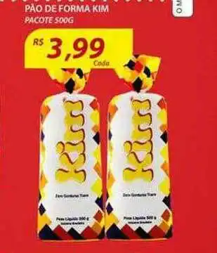 Assaí Atacadista Pão De Forma Kim oferta