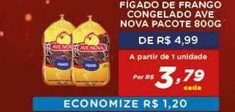 Bahamas Mix Figado De Frango Congelado Ave Nova oferta