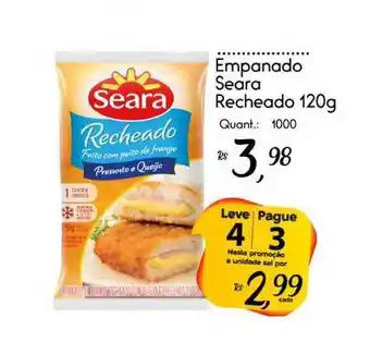 Giassi Supermercados Empanado Seara Recheado 120g oferta