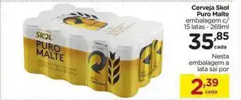 Carrefour Cerveja Skol Puro Malte oferta