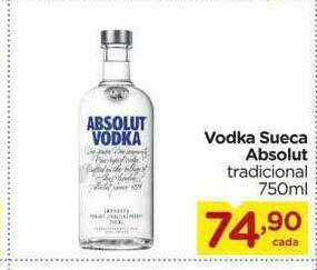 Carrefour Vodka Sueca Absolut oferta