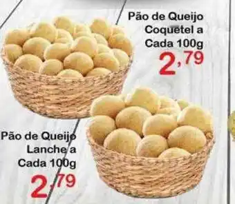 Chama Supermercados Pão De Queijo Coquetel Pão De Queijo Lanche oferta