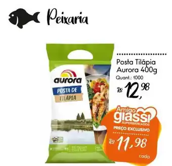 Giassi Supermercados Posta Tilápia Aurora 400g oferta