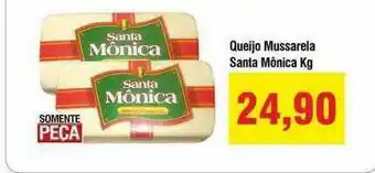 Spani Atacadista Queijo Mussarela Santa Mônica Kg oferta