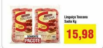 Spani Atacadista Linguiça Toscana Sadia Kg oferta