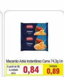 Spani Atacadista Macarrão Adria Instantâneo Carne oferta