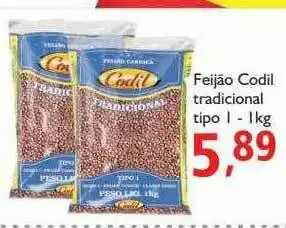 Supermercados ABC Feijão Codil Tradicional Tipo I oferta