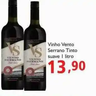 Supermercados ABC Vinho Vento Serrano Tinto Suave oferta