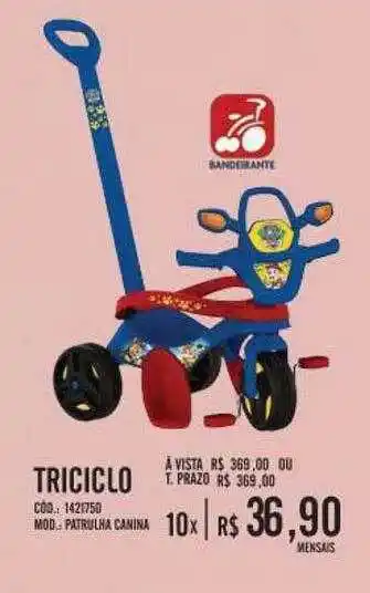 Zema Triciclo Banderante oferta