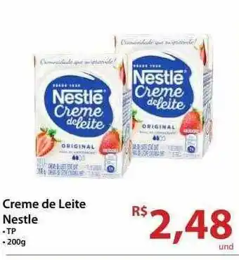 Rebouças Supermercados Creme De Leite Nestlé oferta