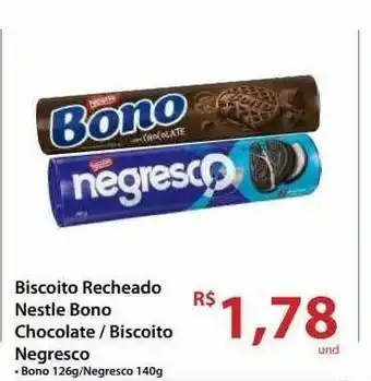 Rebouças Supermercados Biscoito Recheado Nestlé Bono Chocolate Biscoito Negresco oferta