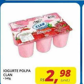 Rebouças Supermercados Iogurte Polpa Clan oferta