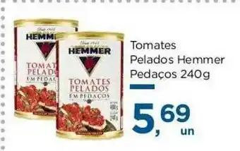 Super São Luiz Tomates Pelados Hemmer Pedaços oferta