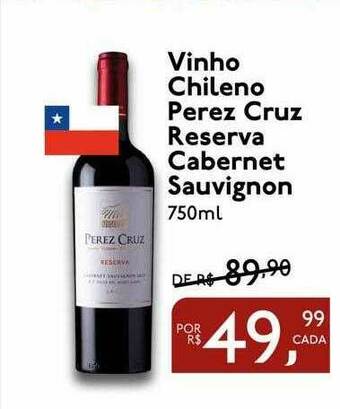 Perini Vinho Chileno Perez Cruz Reserva Cabernet Sauvignon oferta