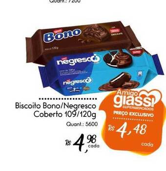 Giassi Supermercados Biscoito Bono Negresco Coberto 109/120g oferta