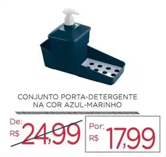 Extra Supermercado Conjunto Porta Detergente na cor Azul Marinho oferta