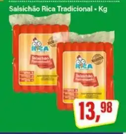 Rede Supermarket Salsichão Rica Tradicional oferta