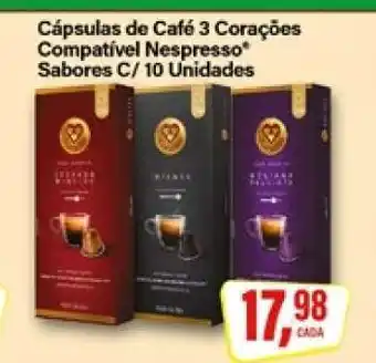 Rede Supermarket Cápsulas de Café 3 Corações oferta