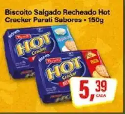 Rede Supermarket Biscoito Salgado Recheado Hot Cracker Parati Sabores oferta