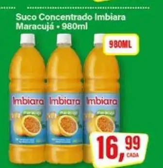 Rede Supermarket Suco Concentrado Imbiara Maracujá - 980ml oferta