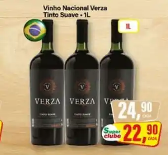Rede Supermarket Vinho Nacional Verza Tinto Suave oferta