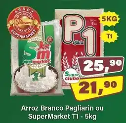 Rede Supermarket Arroz Branco Pagliarin Ou SuperMarket T1 - 5kg oferta