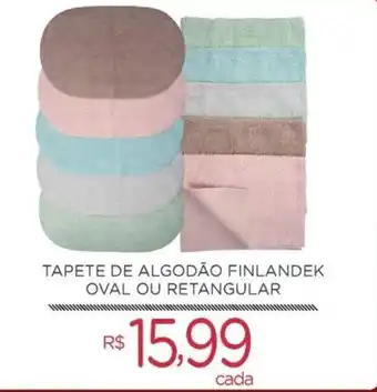 Extra Supermercado Tapete de Algodao Finlandek Oval ou Retangular oferta
