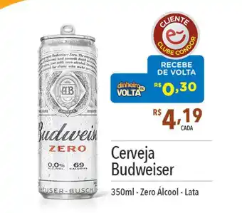 Supermercados Condor Cerveja Budweiser oferta