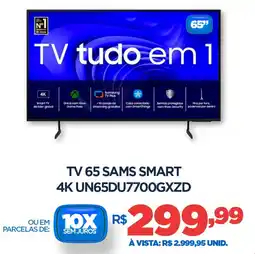 DB Supermercados Tv 65 sams smart 4K UN65DU7700GXZD oferta