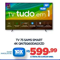 DB Supermercados Tv 75 sams smart 4K QN75Q60DAGXZD oferta