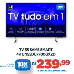 DB Supermercados Tv 55 sams smart 4K UN55DU7700GXZD oferta
